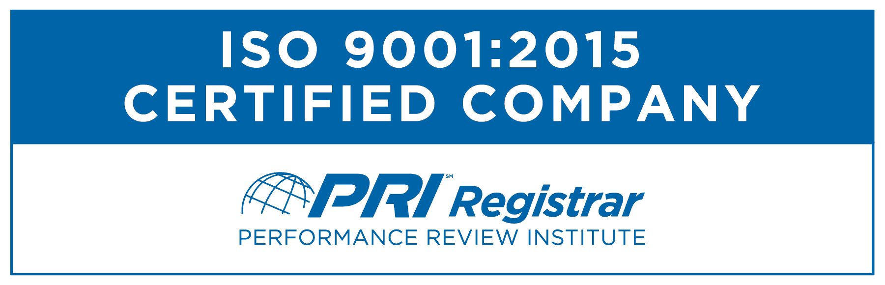 An image of a Peaker certification logo from https://www.p-r-i.org/registrar/services/iso-9001-2015-quality-standard.